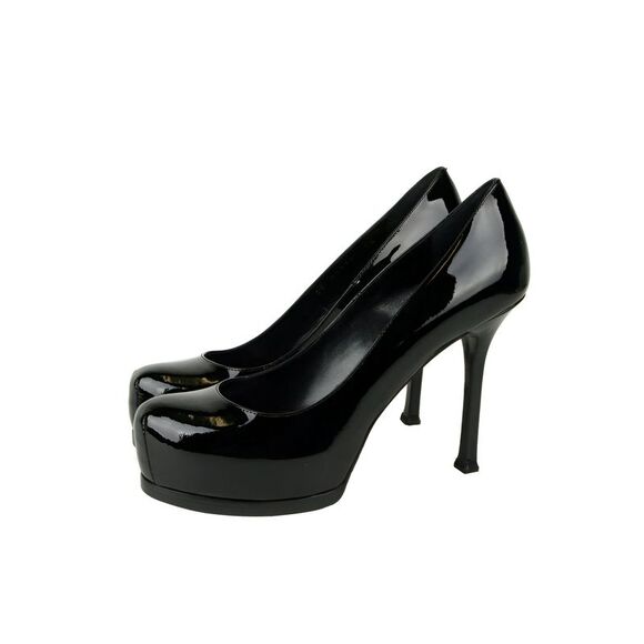 Saint Laurent Women's Black Patent Leather Tribtoo 80 Platform Pump (36 EU / 6 - Picture 2 of 9